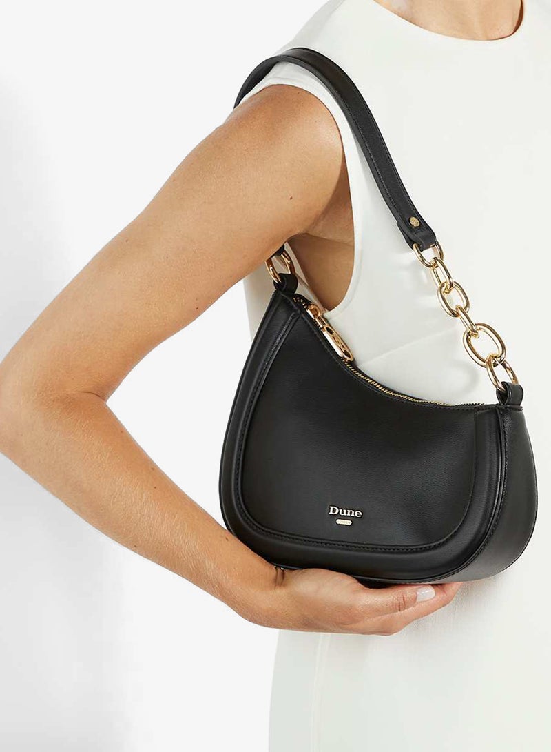 Dune London Asymmetric Chain Detail Shoulder Bag - Image 1
